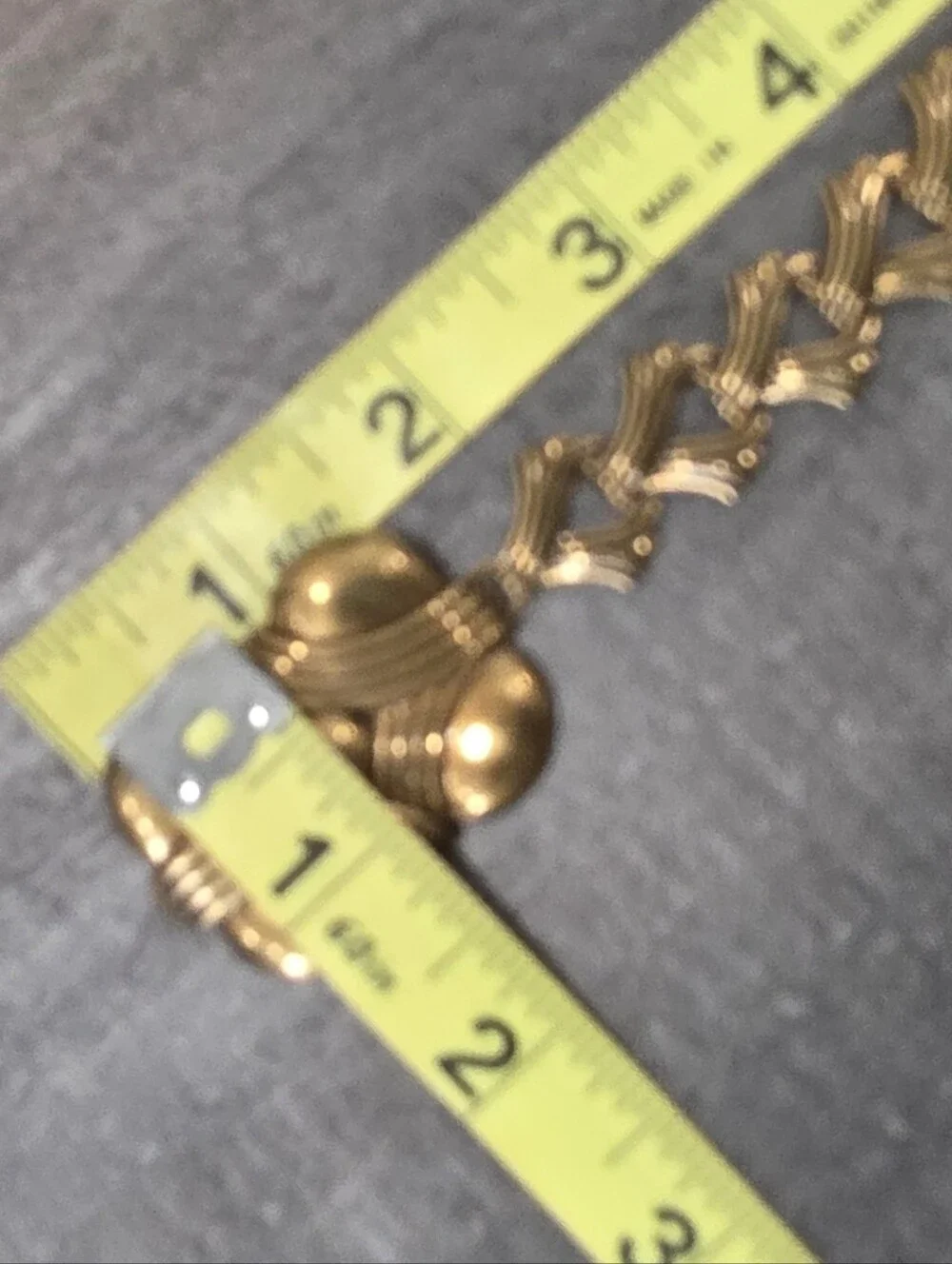 Vintage 90's Copper Metal Chain Waist Belt